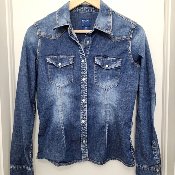Guess Women Jeans Shirt - Picture 8 of 8